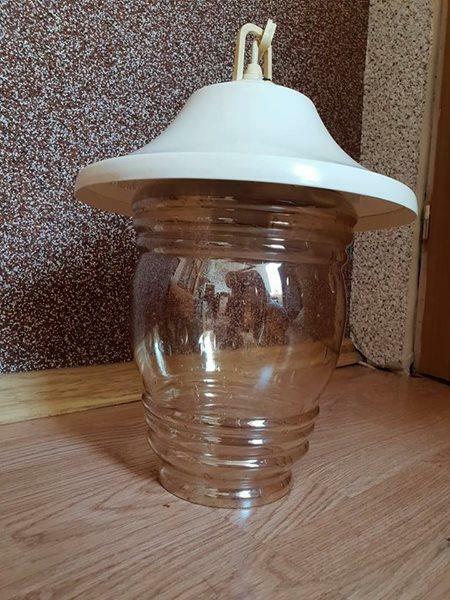 Stara lampa klosz rzyrandol PRL