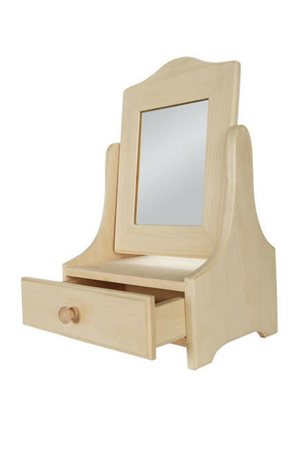 Toaletka-decoupage, galanteria drewniana,