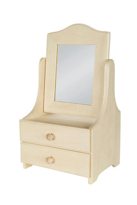 Toaletka-decoupage, galanteria drewniana,