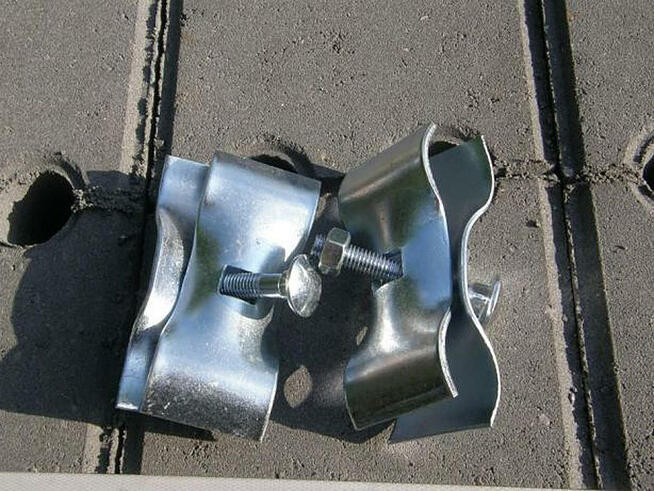 Ogrodzenie Tymczasowe na budowę KOMPLET Stopa beton + obejma