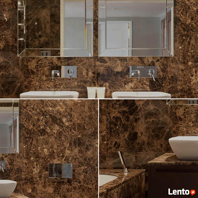 Płytki Marmurowe Brąz Emperador Marron 60x60x2cm