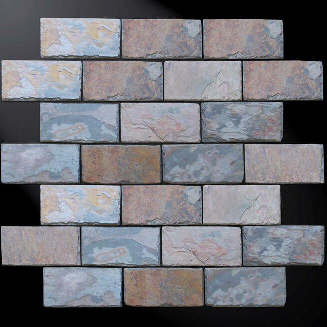 Płytki Łupek Multicolor Mushroom 30x15x1,2cm