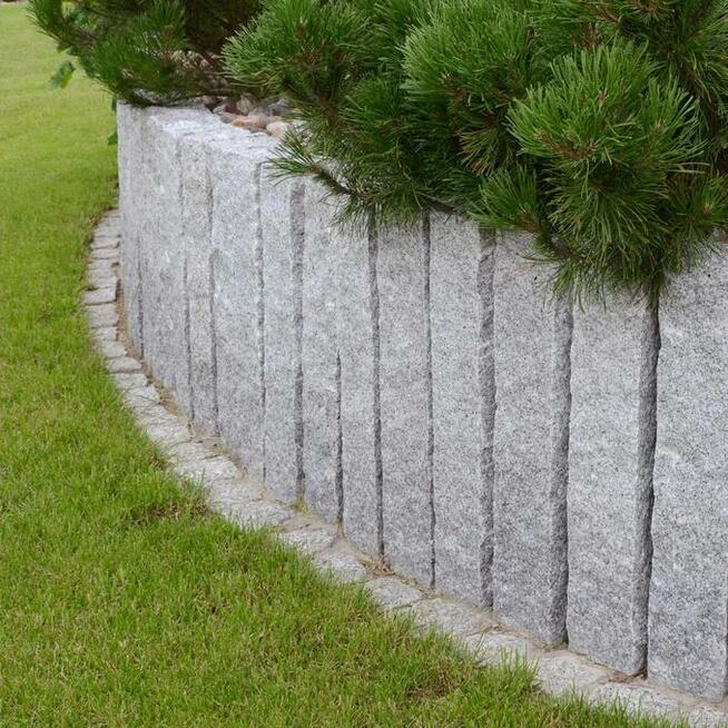 Palisada Granitowa Jasnoszare G602 łupana 100x10x10cm