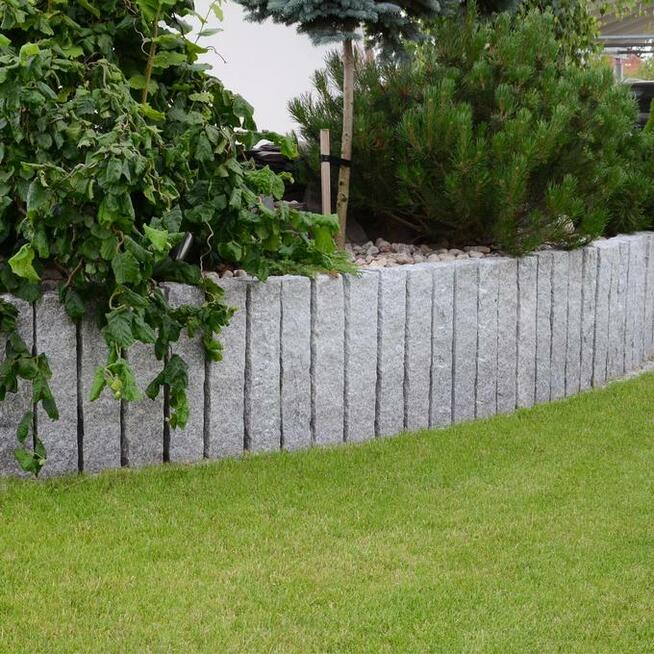 Palisada Granitowa Jasnoszare G602 łupana 100x10x10cm