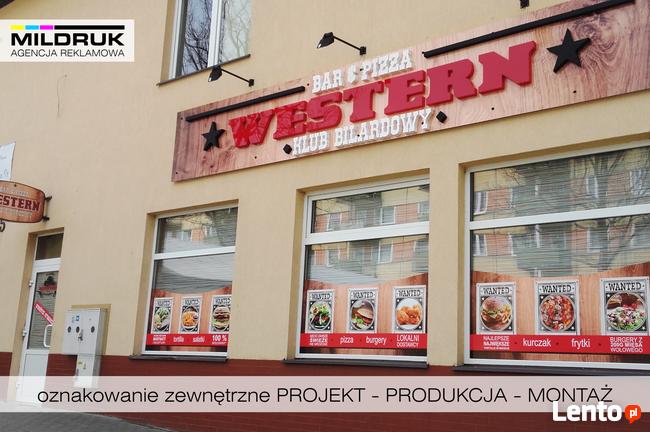 Stalowa Wola reklama banery kasetony tablice oklejanie okien