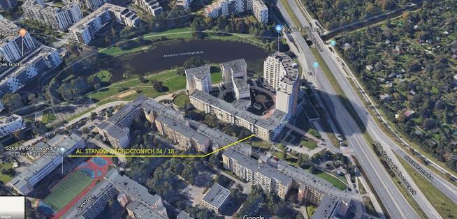 Mieszkanie 48 mkw Warszawa Al. Stanów Zjednoczonych 34