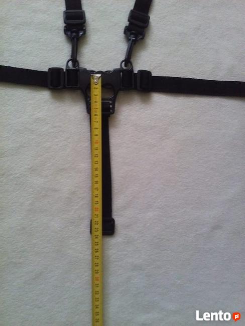 Szelki pasy do wózka 5-punktowe z klamrą.