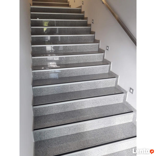 Płytka schodowa granit G603 New BiancoCristal Poler 150x33x3