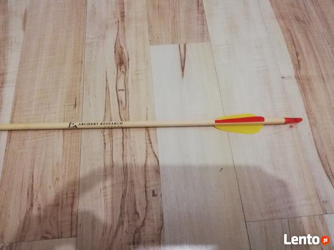 TANIO Strzały do łuku drewniane 29 metalowe ostre groty