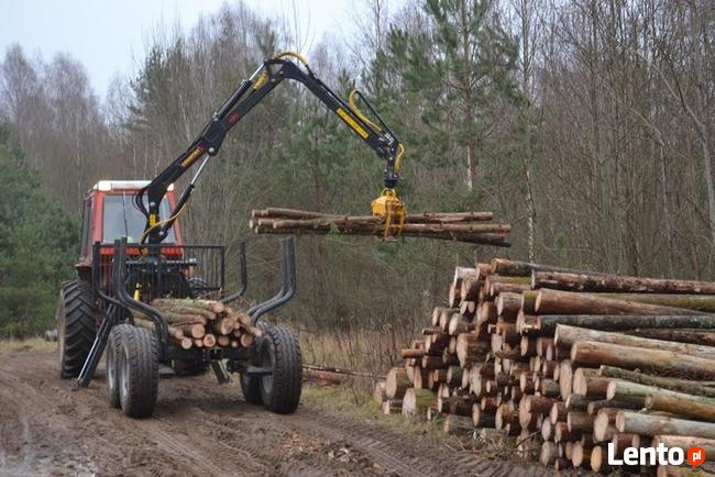 ŻURAW 5,5m Dźwig wysuw 1.3m Zaczep do Przyczepy Leśnej i TUZ