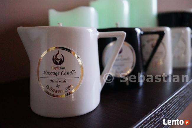 Masaż gorącym olejkiem, masłem shea, aromaterapia