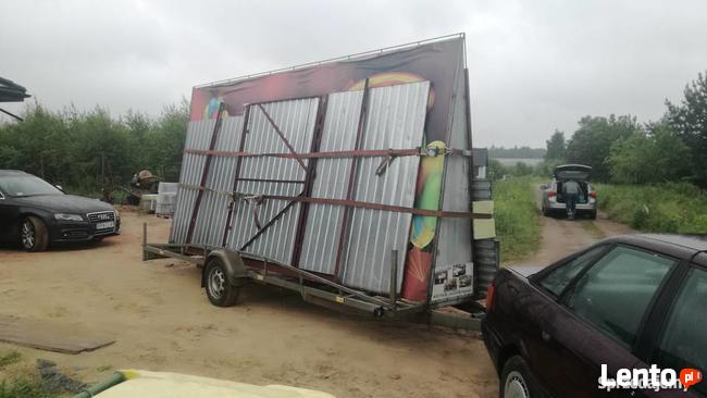 transport garaży blaszanych metalowych bram garażowych