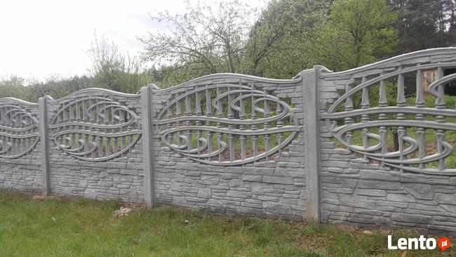 Ogrodzenia Panelowe, Betonowe, pod Sztachetki z Montażem,
