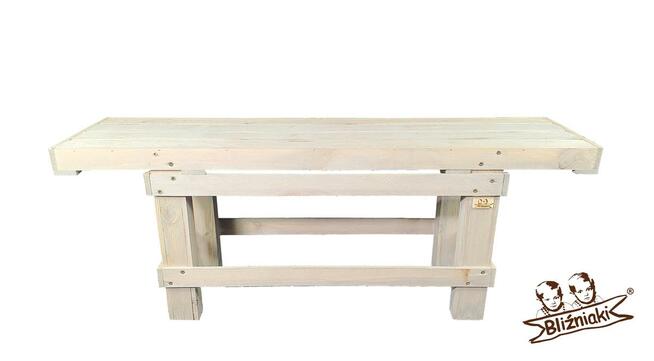 KOMPLET MEBLI DO OGRODU ZESTAW STÓŁ I DWIE ŁAWKI