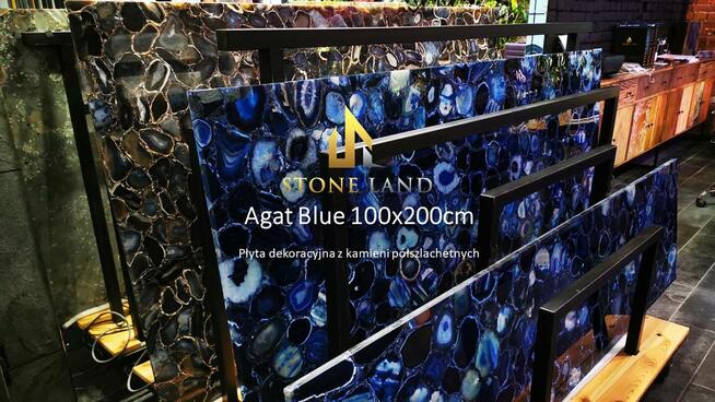 Płyta ozdobna z kamieni półszlachetnych agatów 120x200cm