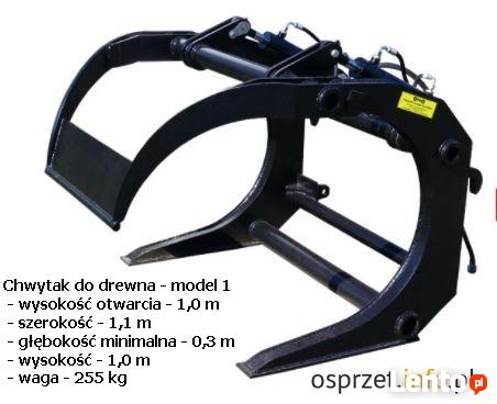Chwytak do drewna, bali do ładowarki, ciągnika TUZ, nowy
