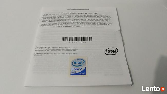 ORYGINAŁ NAKLEJKA INTEL AMD Ryzen G.Skill - Poznań