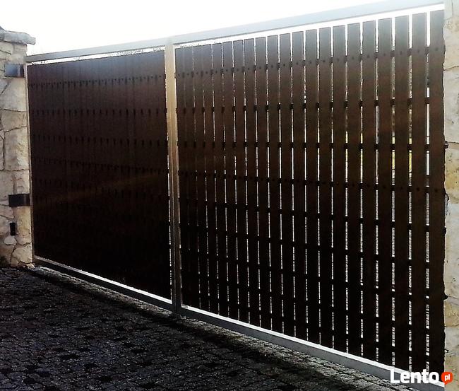 Sztachety z ekodesek kompozytowych ogrodzenie drewno + pcv