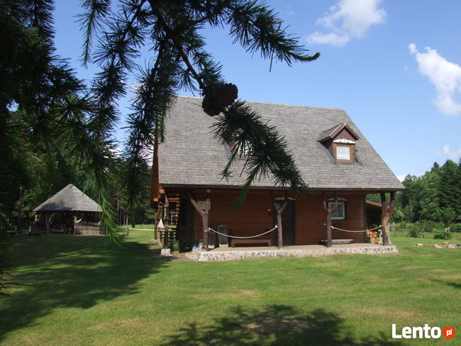 Wynajem drewnianych domów na końcu świata ok. Augustowa