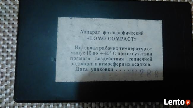 Aparat fotograficzny lomo -ZSRR oryginalny