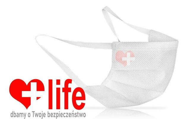 Maseczki ochronne trójwarstwowe z certyfikatem 50szt