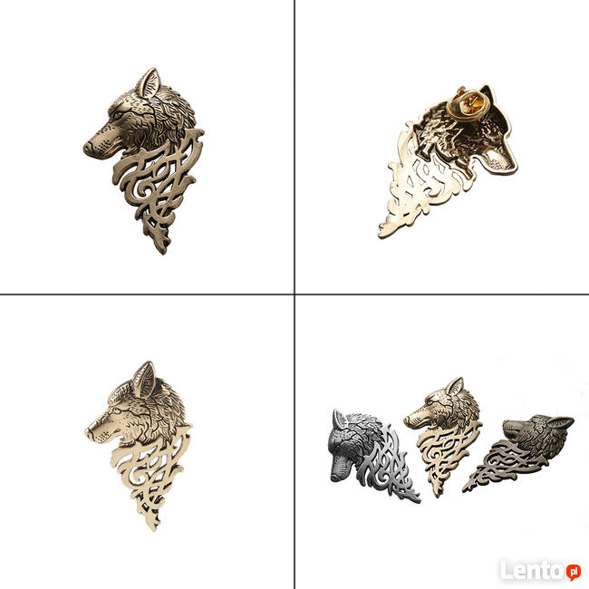 Głowa wilka i inne nity ozdobne