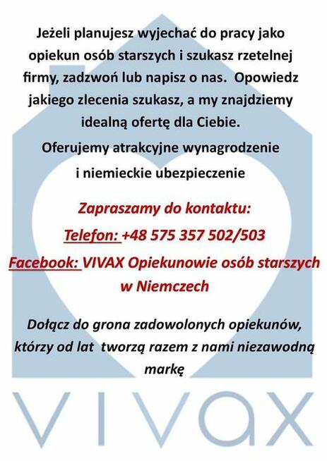 Praca w opiece nad osobami starszymi