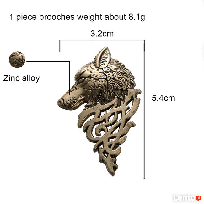 Głowa wilka i inne nity ozdobne