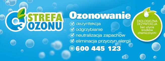 OZONOWANIE: pojazdy, mieszkania, domy, biura, hotele,....