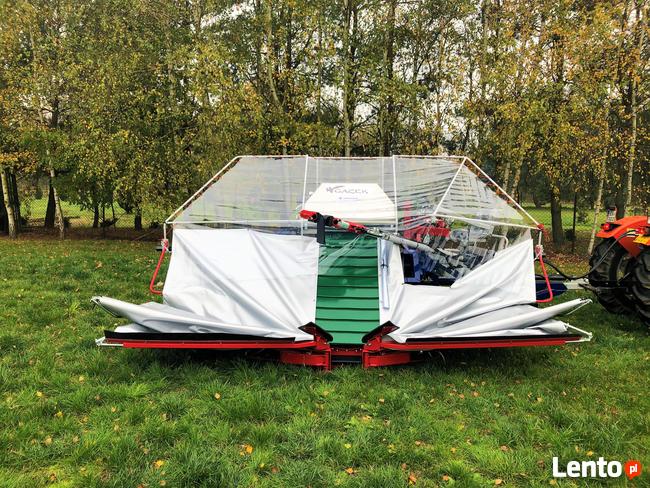 Zbiór wiśni urządzeniem, śliwek GACEK