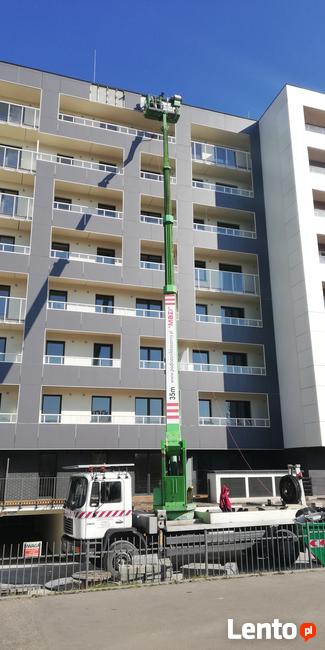 Podnosnik koszowy Wrocław, zwyżka, wynajem, 20m - 35m