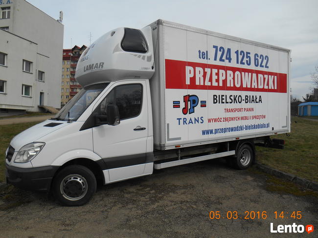 Transport pianin Bielsko.