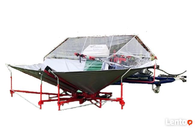 Zbiór wiśni urządzeniem, śliwek GACEK