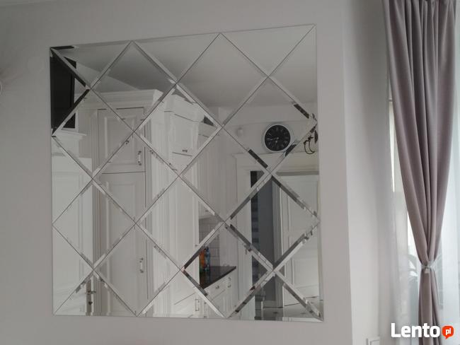 lustro na wymiar, lustra romby, fazowane,