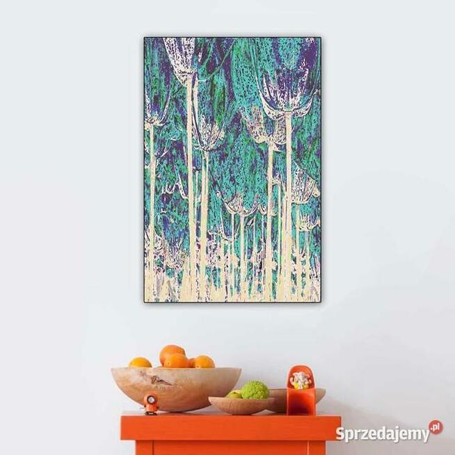 Nowoczesna grafika Tulipany las 60x90