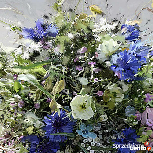 Obraz na płótnie Koszyk z kwiatami