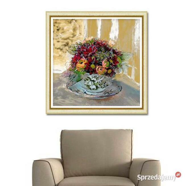 Obraz na płótnie Filiżanka z kwiatami