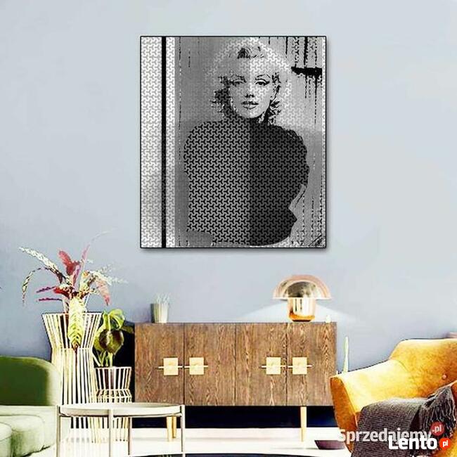 obraz czarno biały Marilyn Monroe