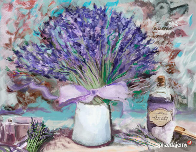 Obraz Lawenda dla Moneta 80 x 60