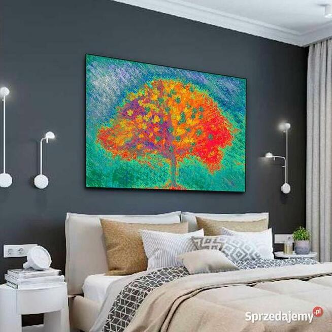 Abstrakcyjny obraz Pomarańczowe drzewo