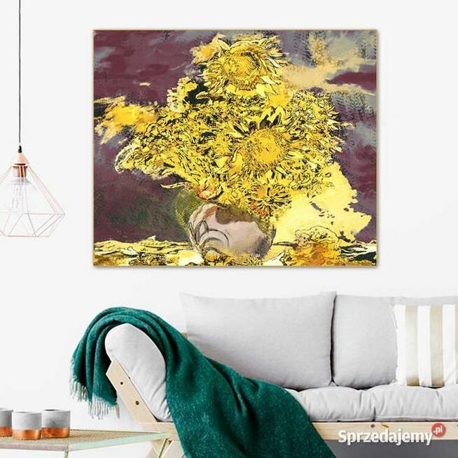 Obraz na płótnie Bukiet słoneczników 60x50