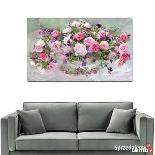 Obraz na płótnie Róże w wazonie 100x60