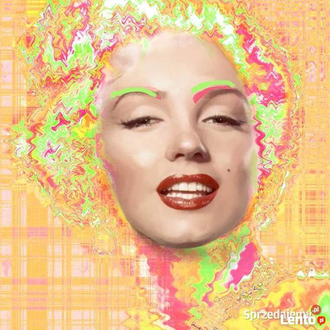 obraz kolorowy Marilyn Monroe pink
