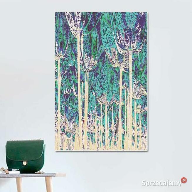 Nowoczesna grafika Tulipany las 60x90