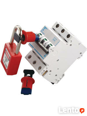 Kłódka Lockout-Tagout ze stalowym kabłąkiem 38mm