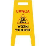 Potykacz: ZAKAZ PRZEJŚCIA, wraz z piktogramem