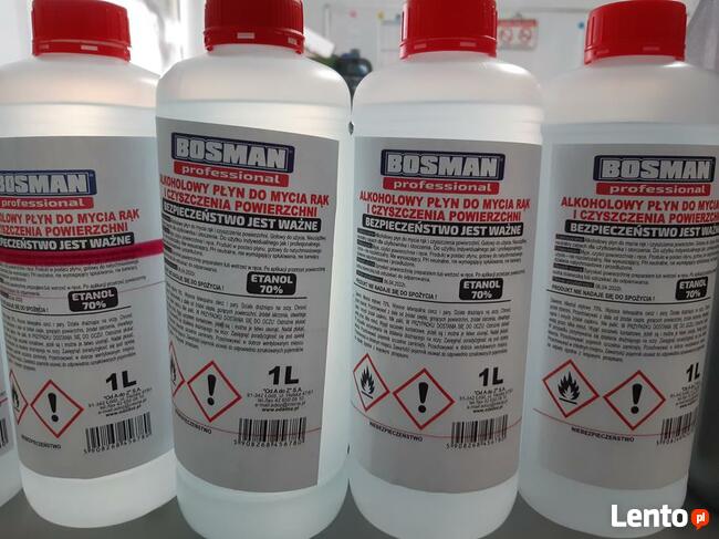 Alkoholowy płyn do mycia rąk i czyszczenia powierzchni 1L