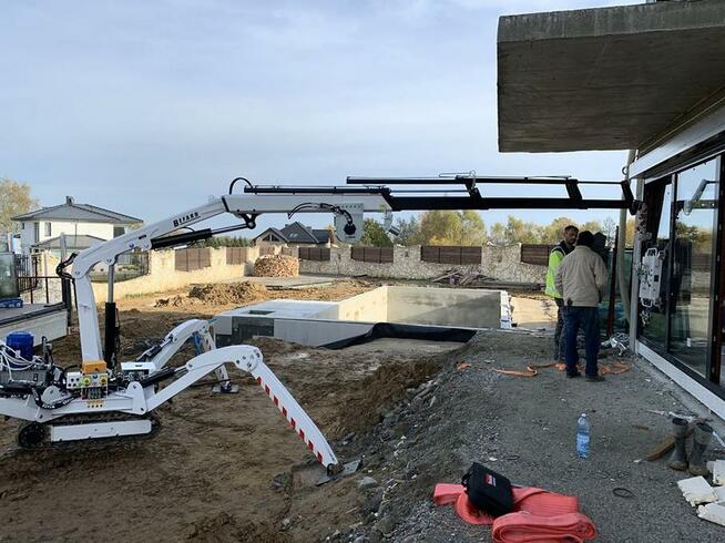 Mini żuraw, na podwoziu gąsienicowym jak maeda zasięg 13 m.!