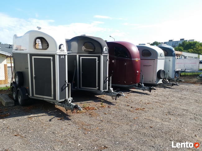 Wypożyczalnia 7 przyczep do koni kat B 1 lub 2 konie WYNAJEM