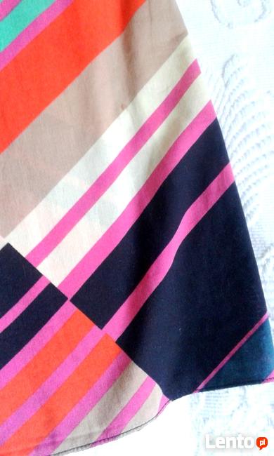 Bawełniana sukienka- grafika i jety:)